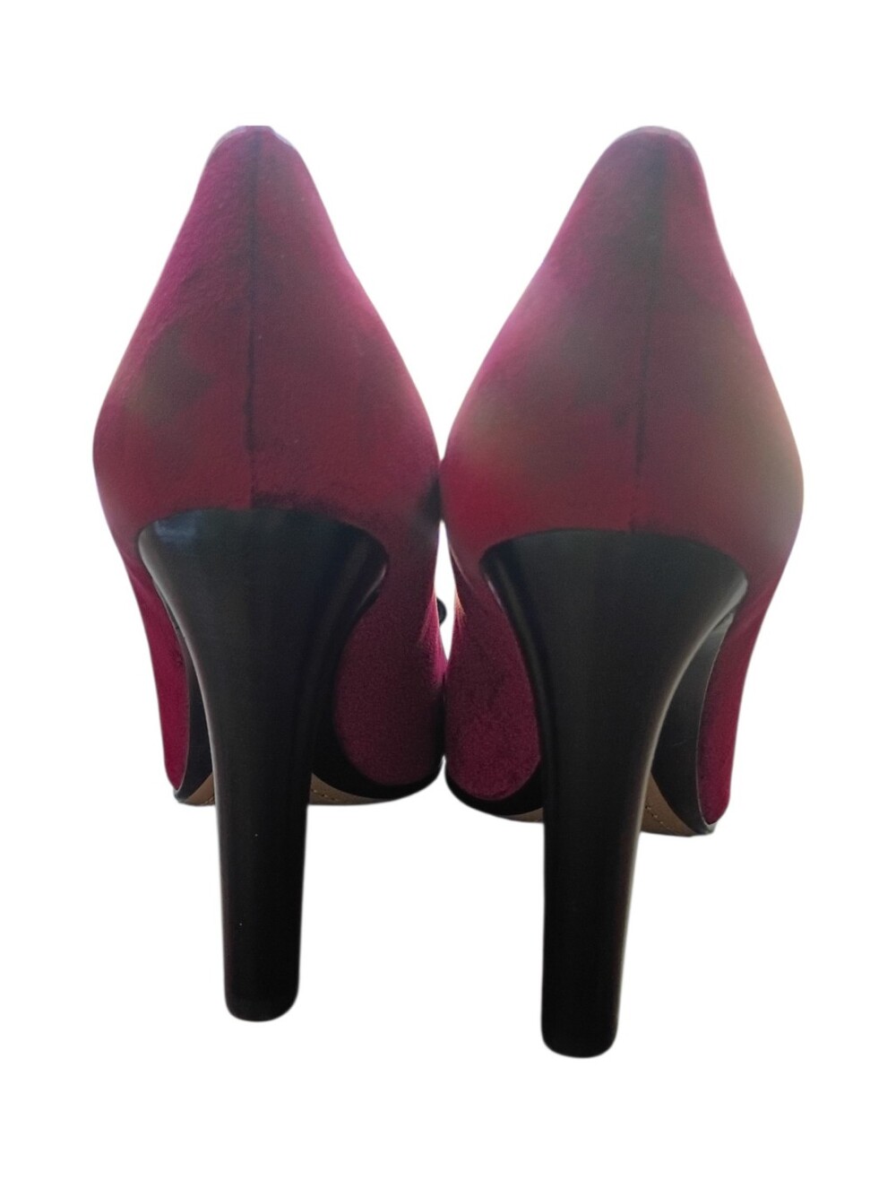 Ralph Lauren Purple Label Red Velvet Heels Size 37B Box Included - Picture 7 of 7